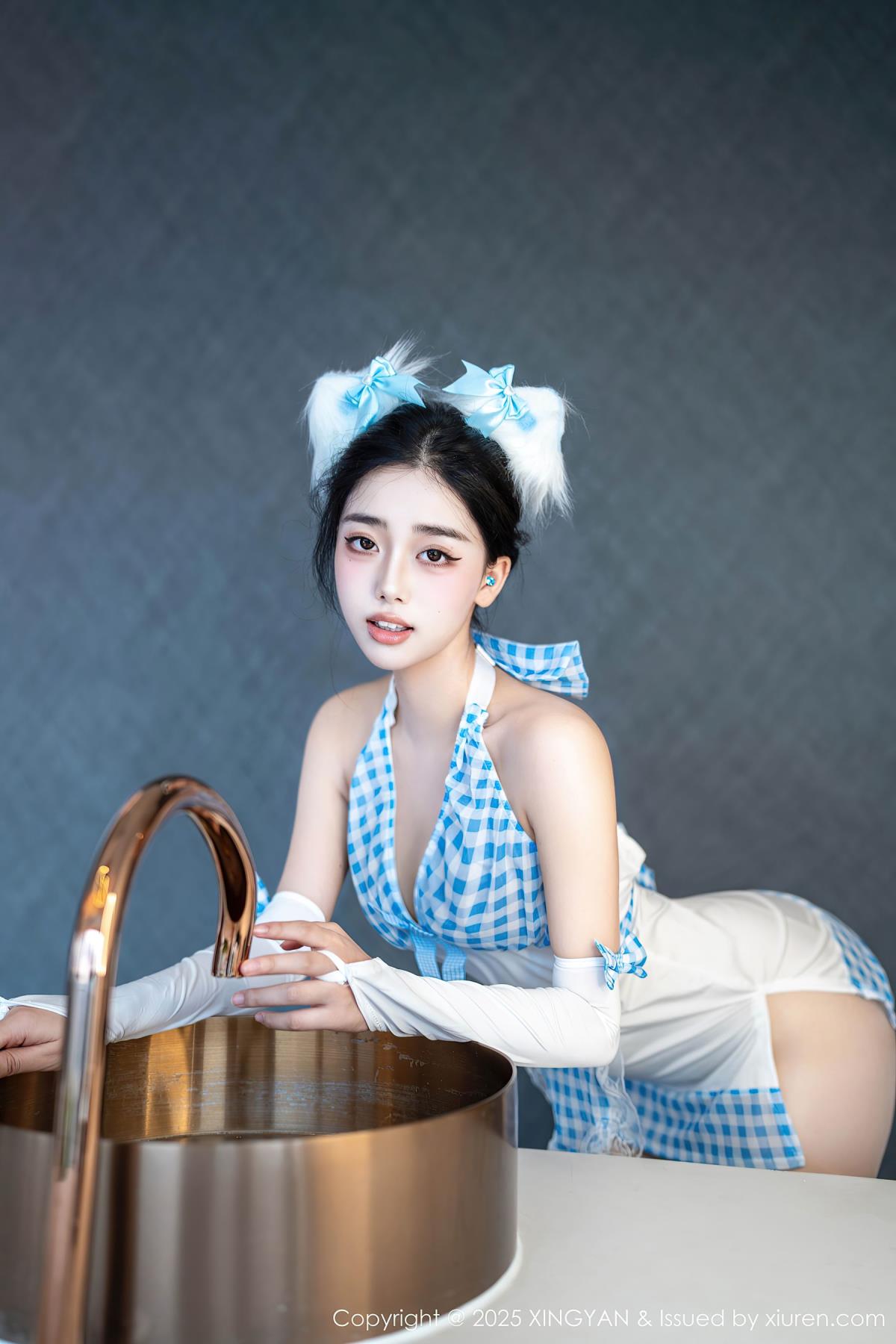 图片[5]-XINGYAN星颜社 2025.09.16 Vol.399 阮福 薄丝美腿女仆风格 写真 (66P)-ABC库