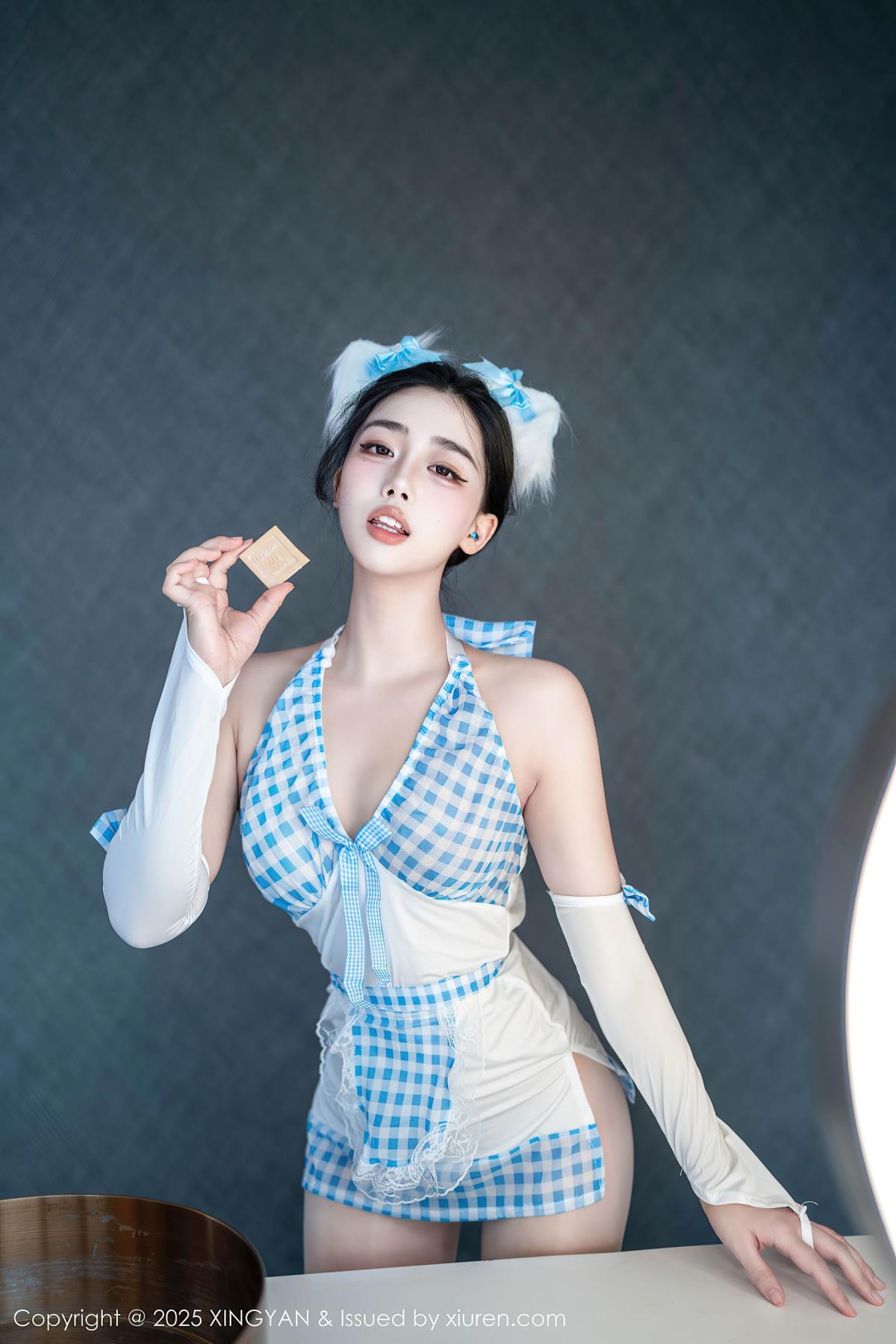 图片[1]-XINGYAN星颜社 2025.09.16 Vol.399 阮福 薄丝美腿女仆风格 写真 (66P)-ABC库