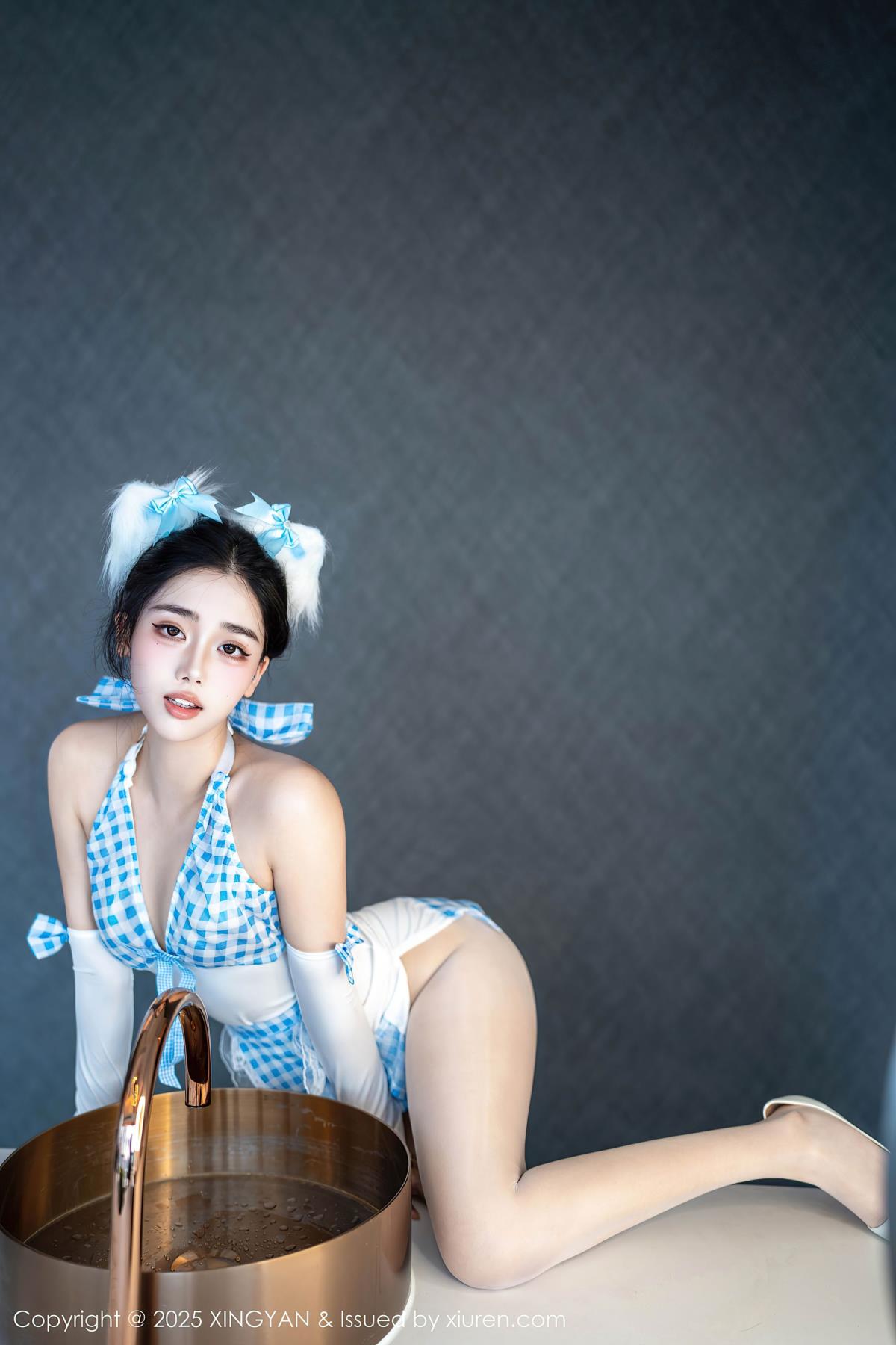 图片[10]-XINGYAN星颜社 2025.09.16 Vol.399 阮福 薄丝美腿女仆风格 写真 (66P)-ABC库