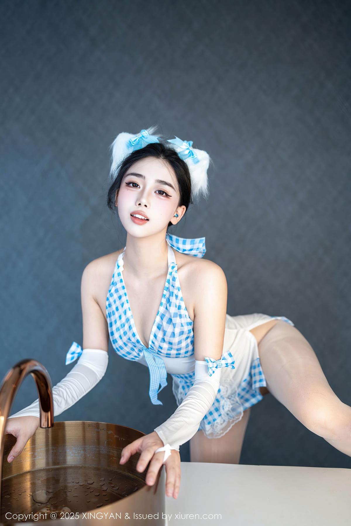 图片[3]-XINGYAN星颜社 2025.09.16 Vol.399 阮福 薄丝美腿女仆风格 写真 (66P)-ABC库