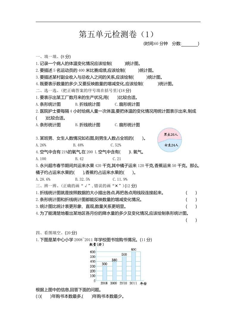 六下青岛63版数学第五单元检测卷-2-ABC库