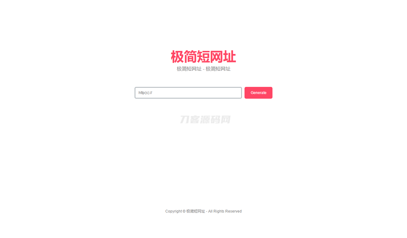 简约在线生成短网址系统源码 短链防红域名系统 带后台-ABC库