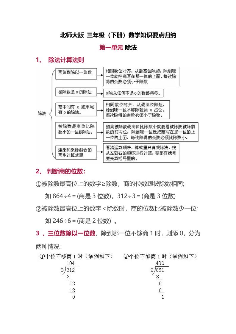 三下北师大数学汇总重点-1-ABC库